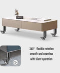 Four Pack Adjustable Heavy Duty Table Legs Built From Premium Steel With Tough As Nails Durability For Sofa Couch Coffee Tables with swivel casters.