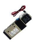 Heavy Duty Solenoid Valve Reversing Pneumatic Unit AC220V And DC12V Fits 12mm Fittings For Smooth Air Control Flow Perfect Rig side view with wiring