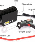 Handheld 1500W Induction Bolt Remover For Gunked Up Fasteners Flameless Heater with induction coil and ON/OFF switch.