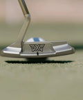 Close-up of Hellcat ZT Putter With Zero Torque Design Keeps Face Square 34 Inch Right Handed For Men Slant Grip on green