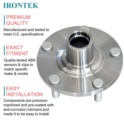 Front Wheel Hub Bearing Assembly Bolt On Direct Fit For Nissan Altima 2002 To 2006 Maxima 2000 To 2008 Infiniti I30 2000 To 2001 I35 2002 To 2004 OE Quality 518516 Easy Install No Fuss Replacement shown with OE specifications and easy installation features.