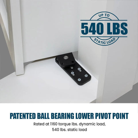Hidden Door Hinge System for Dead Simple DIY Secret Doors and Bookcase Installations, Heavy Duty Swing Hinge close-up view