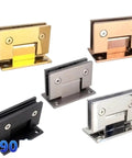 Sturdy 304 Stainless Steel Frameless Glass Hinge Clip Solid Precision Cast 90 Degree T Shape For Shower Enclosures