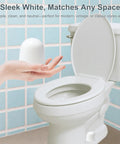 Four Pack Toilet Bolt Caps Set 1.44 Inch High Plastic Screw Covers With Extra Washers Easy Snap On Installation Sleek Bolt Concealers