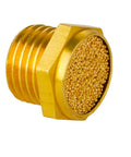 Pneumatic Muffler Silencer 1/4 Inch Male Thread Brass Air Exhaust Bronze Sintered Mufflers Pack Of 10 For Cylinders And Solenoids