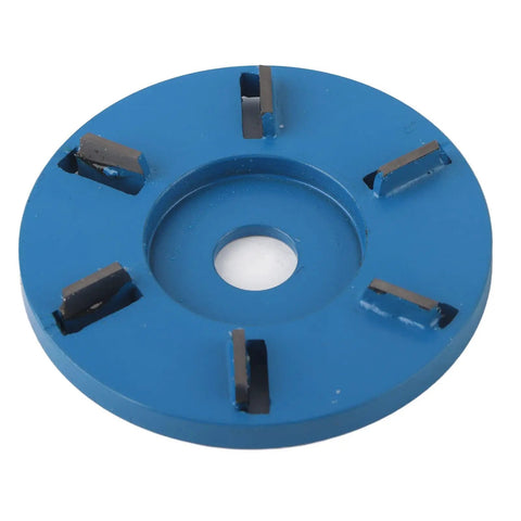 Heavy Duty Six Tooth Wood Carving Disc For Angle Grinder Beast Mode Stump Remover and Milling Cutter flat blade side view