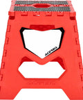 Folding Bike Stand Red Black No Fuss Easy Maintenance And Quick Parking, Portable Durable Bike Support, front view