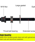 Harmonic Balancer Installer Tool For GM LS Engines 1997 To 2023 Gen 3 4 5 Crankshaft Pulley Install Kit with detailed parts labeled