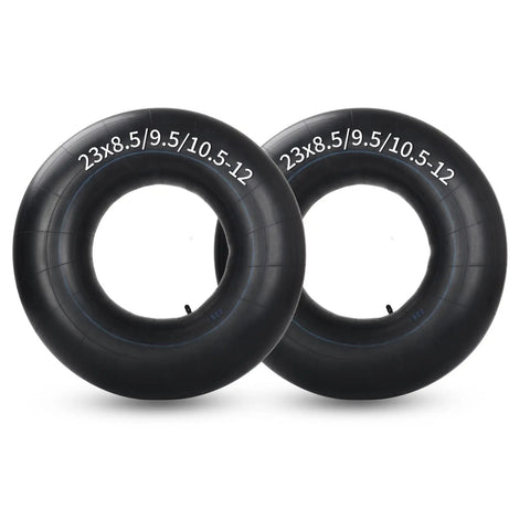 Two Pack 23x8.5-12 23x9.5-12 23x10.5-12 Butyl Inner Tubes With TR13 Valve Stem for Lawn Tractors and Mowers