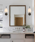 Hardwired Wall Sconces Set Of Two With 180 Degree Swing Arm Matte Black Dope Industrial Vintage Lighting White Fabric Shade in Bathroom
