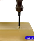 Nails It Dead On Center Punch Set With Knurled Grip Adjustable Spring Loaded Impact Tool For Wood Metal Plastic Built Like Iron Zero Sweat Workshop Essential That Truly Gets The Job Done marking wood with precision.