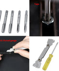 Must-Have 32 Piece Metric Thread Tap And Die Set For Garage Pros. Heavy Alloy Steel M3 To M10 Hand Threading Repair Kit Includes Wrenches Gauge And Tool For Serious Workshop Metalworking Jobs Today. metric taps, die, gauge, and wrench