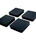 One Inch Square Rubber Bumper Feet With Self Adhesive Backing Three Sixteenth Inch Thick Spacers Stick On Pad Foot For Furniture And Home Silicon Rubber Pack Of Forty Eight close-up