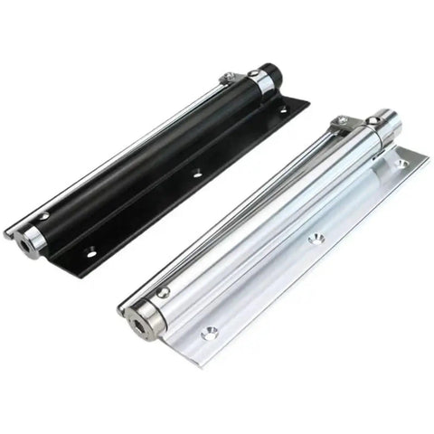 Adjustable Aluminum Alloy Door Closer With Spring Soft Close Heavy Duty Hardware White Finish Durable Door Closing System