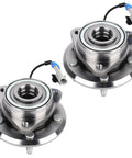 Set Of 2 Front Wheel Hub Bearing Assemblies With ABS For Five Lug SUVs Fits 2007-2009 Chevy Equinox, 2007-2009 Pontiac Torrent
