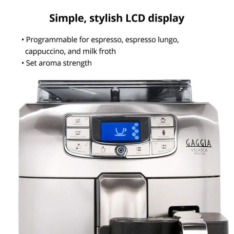 Top Shelf Stainless Steel Espresso Machine Featuring Fifty Four Ounce Water Tank Built For Reliable Pressure Extraction And Buttery Smooth Shots That Totally Upgrade Your Daily Coffee Grind with LCD display settings.