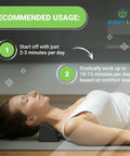 Woman using Suboccipital Release Tool For Pivotal Therapy And TMJ Device, Game Changing Cervical Traction Pillow For Neck, Shoulder, And Back Pain Relief, Tension Headache Relief, Firm Foam Cradle, Craniosacral Therapy, Trigger Point Therapy for neck support