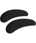 Stretchable Water Resistant Jacquard Armrest Covers For Office Chair Fits 8 To 13 Inch Arm Length And Easy Fit Two Point Four To Three Inch Width Elastic Band Washable Desk Chair Protection Two Pieces Black showing two black textured covers