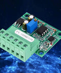 0 To 500 Hz To 0 To 10 V Frequency To Analog Converter Module For PLCs And Motion Controllers, green circuit board, digital interface