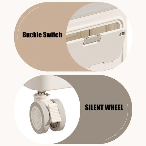 Sturdy Foldable Plastic Storage Bin With Secure Lid And Heavy Duty Rolling Wheels For Coats Blankets Everyday Duds And Hassle Free Home Gym Or Dorm Room Organization