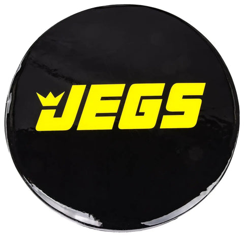Heavy Duty Bar Stool 28.5 Inch High With 360 Degree Swivel And 14 Inch Wide Vinyl Padded Logo Seat For Garage And Workshop, Supports Up To 300 Lb, Durable Black Steel Frame, Easy To Clean Cushioned Comfort. Close-up of logo seat in black vinyl.