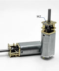 Rock Solid Mini 050 Gear Motor With Full Metal Gearbox 3V To 9V Low Speed 245Rpm showing metal construction and output shaft.