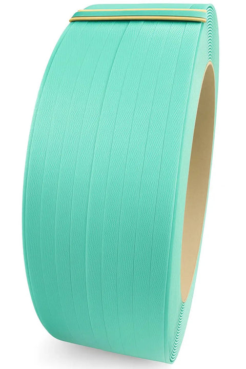 Five Eighth Inch By Thirty Five Thousandth Inch Embossed Polyester Strapping Roll For Heavy Duty Hand And Battery Tools One Thousand Four