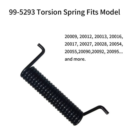 Toro Compatible Torsion Spring And Cover Rod Kit For Lawn Mower Replacement Parts Replaces 99-5293 And 136-8672 displayed with models