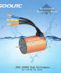 4300Kv Brushless Motor With 60A ESC, 20Kg Servo, And 25T Servo Arm For 1/8 And 1/10 RC Cars And Boats; high torque power upgrade