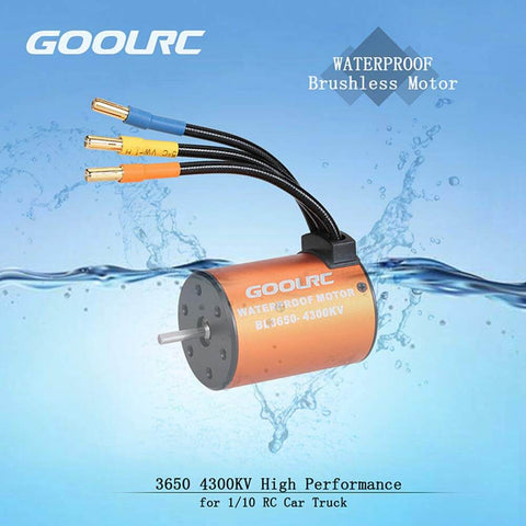 4300Kv Brushless Motor With 60A ESC, 20Kg Servo, And 25T Servo Arm For 1/8 And 1/10 RC Cars And Boats; high torque power upgrade