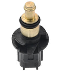 Close-up of A-Premium engine coolant temperature sensor with brass probe and black plastic housing