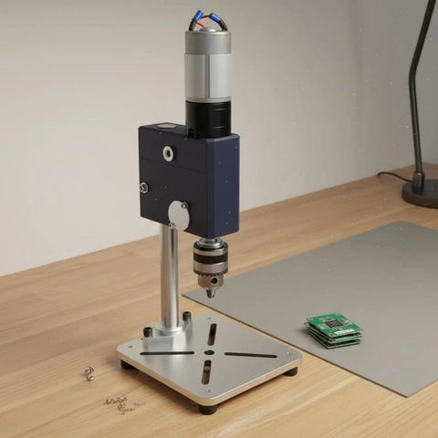 Wsymxuo Mini Drill Press Compact Desktop Portable Power Tool For Small Factory Work With Controlled Vertical Hole Placement Stable Base.