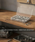 All Purpose Galvanized Spring Lock Washer Set M3 Through M30 For Machinery And Hardware High Carbon Steel Durable Assortment in box