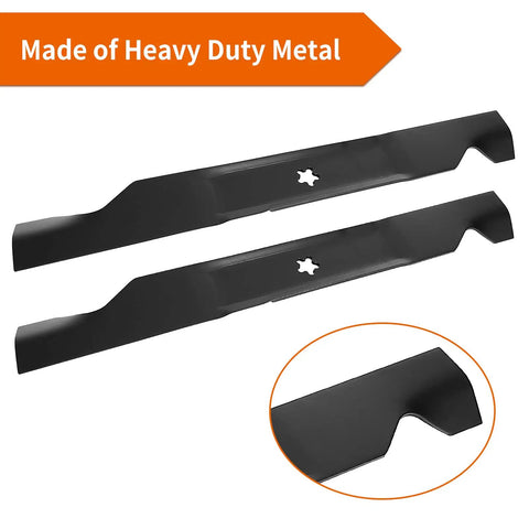 Hi Lift Mower Blades For 46 Inch Deck Fits Husqvarna YTH Series And Craftsman YT3000 Bagging And Level Cut With Extra Airflow Heavy Duty Replacement