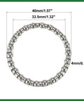 4 Pack Bicycle Ball Bearing Cages With 22 Balls Each, 40mm Outer Diameter And 33.5mm Inner Diameter, Steel Retainer Detail