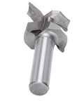 The Ultimate Premium Tungsten Steel Arc Bending Integrated Router Bit For Woodworking Pros With 1/2 Inch Shank, detailed view showing cutting edges.
