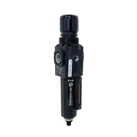 Heavy Duty Air Prep Wizard Filter And Regulator Combo Unit With Quick Auto Drain And Sturdy Metal Bowl For Spotlessly Clean Compressed Air 3/8 Npt Fitting Adjustable Dial Gauge 5 Micron Rating Works Like Clockwork