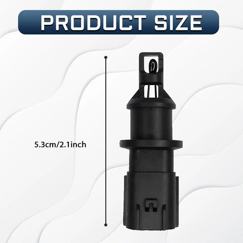 No Sweat Swap Intake Air Temperature Sensor For Dodge Chrysler Jeep Ram 1500 Compatible With Caliber Caravan Compass Cherokee Direct Replacement Oem Grade 4606487AA, size 5.3cm/2.1in, front view.