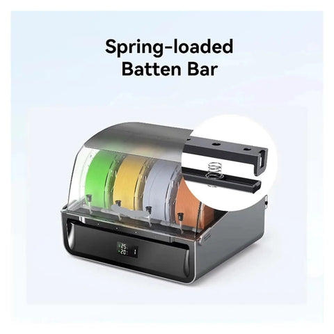 Cfs 4X Multi Color Printing Add On Kit With Built In Filament Storage Compatible With Hi K2 Plus 3D Printer, featuring spring-loaded batten bar.