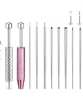 No Fuss Easy Change Piercing Taper Ball Grabber Tool Set For Switching 12G 14G 16G 18G 20G Flat Back Jewelry Stainless Steel Kit