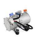Heavy Duty Air Conditioning Electric Compressor For Auto Climate Systems 24 Volt, rugged aluminum casing with electrical connections.