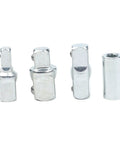 Heavy Duty Chrome Vanadium Ratchet Drive Converter Socket Adapter Kit For Car And Appliance Repair Fits 1/4 To 3/8 And 1/2 Inch Drives With Four Piece Set That Is Absolute Slang Perfect For Any Gnarly DIY Fix It Yourself Project, four chrome vanadium socket adapters