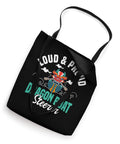 Black Dragon Boat Tote Bag For Racers And Steers, Dope Dragon Boat Racing Gear For Paddlers featuring colorful dragon print.