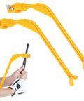 2 Pack Golf Swing Trainer Aids For Driving Range Practice Boost Posture Alignment And Tempo To Build Consistency Easy To Use Yellow Swing Tool