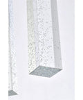 Premium Sleek Modern 36 Light Chrome Ceiling Pendant Delivering Big Time Glam With Genuine Crystal Drops For Indoor Home Decor Weston Collection close-up of clear seeded crystal bars.