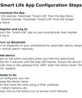 Smart Life App configuration steps for Smart Water Valve Controller 3rd Gen WiFi Shutoff for Home Automation Works With Alexa And Google Assistant No Hub Needed Durable Stainless Steel Mount Fits Quarter Turn Ball Valves Black