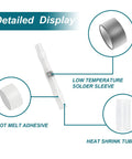 QIATOL solder-seal wire connector with clear heat-shrink tubing and low-temperature solder sleeve