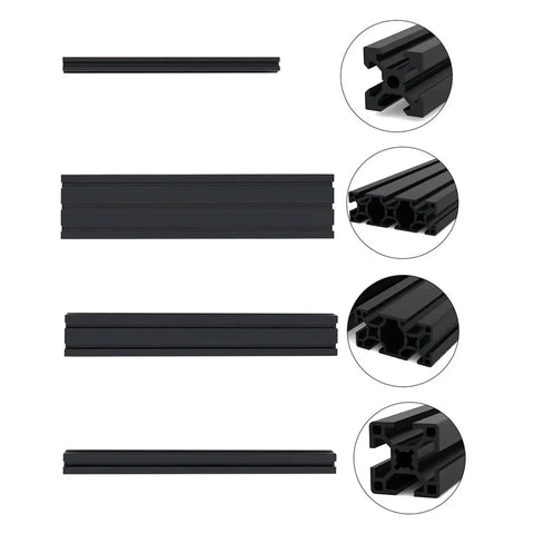 Build A Dope 3D Printer Setup With This Rugged Black Aluminum Extrusion Frame Kit Featuring T Slot Profile Pre Cut Tubes For Rock Solid Corexy Assembly And Smooth Maker Projects
