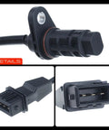 Engine Crankshaft Position Sensor Direct Replacement For Hyundai And Kia Fits Santa Fe 2010 2012 Santa Fe Sport 2013 2015 Sonata 2006 2014 Sonata 2011 2014 Tucson 2010 2015 Forte 2010 2013 Plug And Play OEM Grade black sensor with 3-pin connector