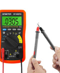 Bluetooth Enabled Digital Multimeter With App Logging And Auto Ranging measuring voltage, showing 030.5 on display.